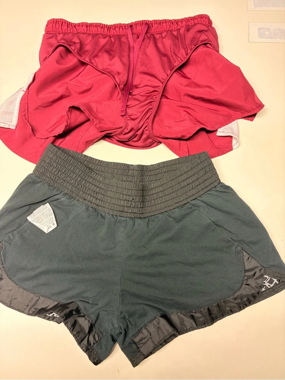 Set of Nike running shorts